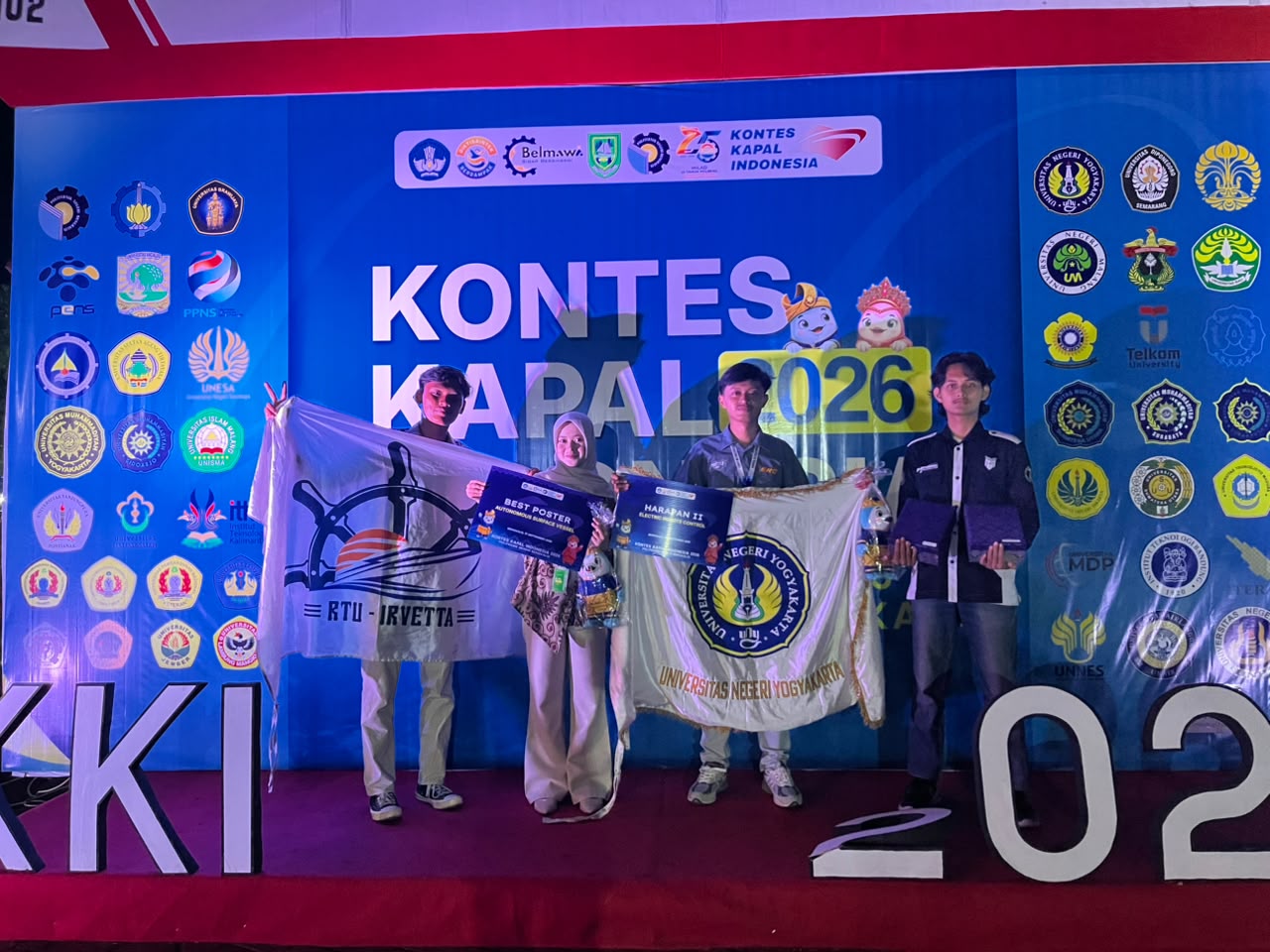 Dua Prestasi Diraih Robotika UNY pada Kontes Kapal Indonesia 2026