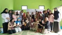 Tim PkM dan peserta pelatihan